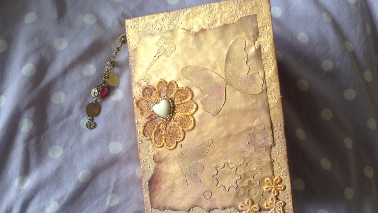 Vintage look Junk Journal coffee and tea stained YouTube