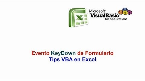 Evento KeyDown en Formulario Tips VBA en Excel