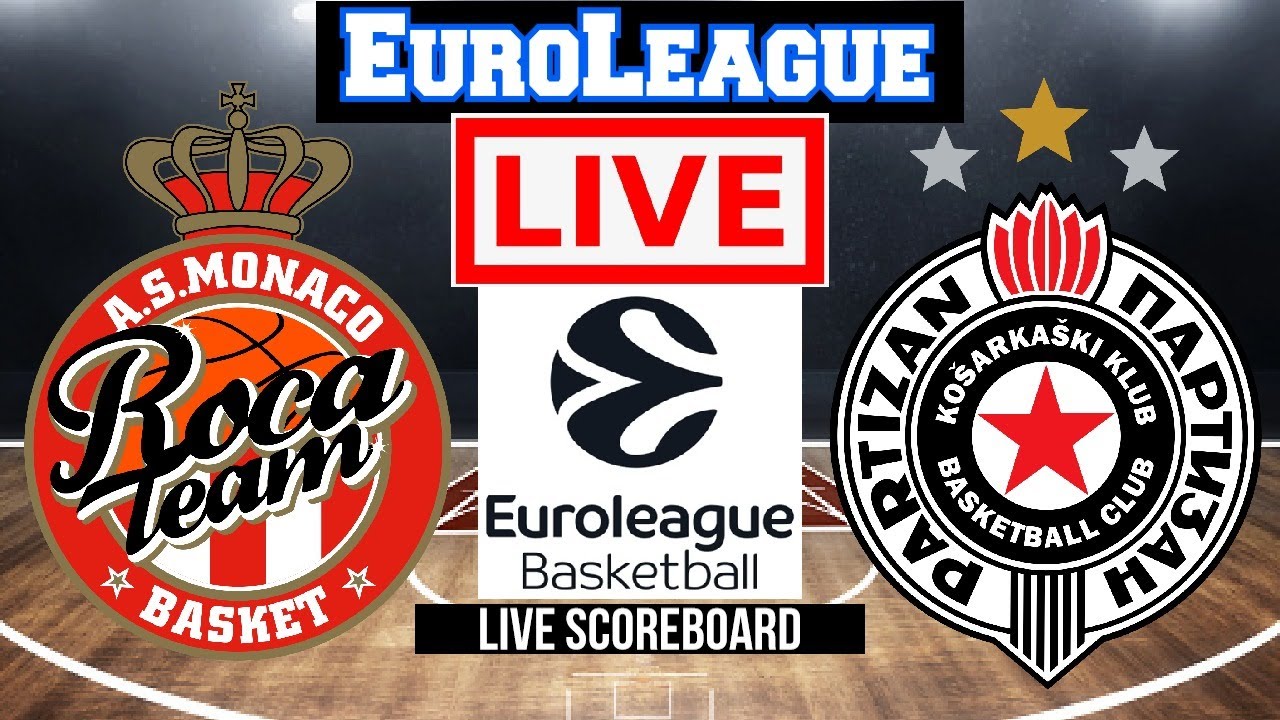 Live AS Monaco Basket Vs Partizan EuroLeague Live Scoreboard Play By Play