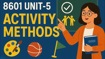 8601 Unit-5 Activity Methods #aiou #8601  #activity #Method #teaching #educators