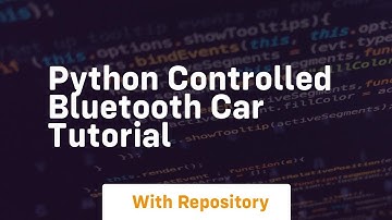 Python controlled bluetooth car tutorial