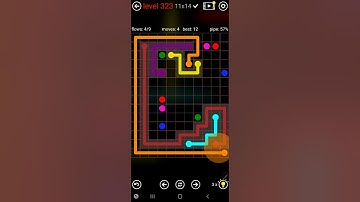 How To Solve Flow Free 11x14 Mega Mania Pack Level 323 Board Walk Through Solution Walkthrough