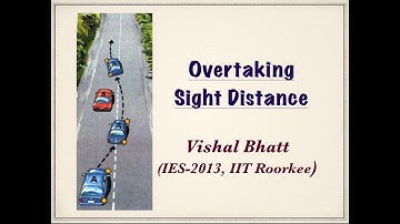 8 # Overtaking Sight Distance | Highway | Civil | GATE | ESE | Vishal Sir