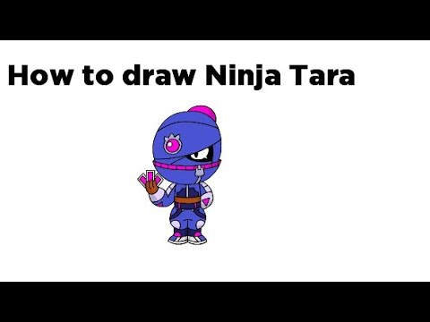 How To Draw Street Ninja Tara Brawl Stars Step By Step Youtube