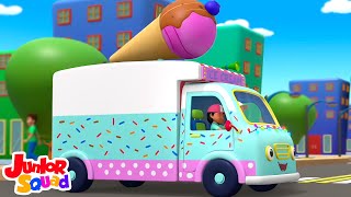 Roues Sur le Camion de Crème Glacée + Plus 3d Comptines et Vidéos pour Enfants