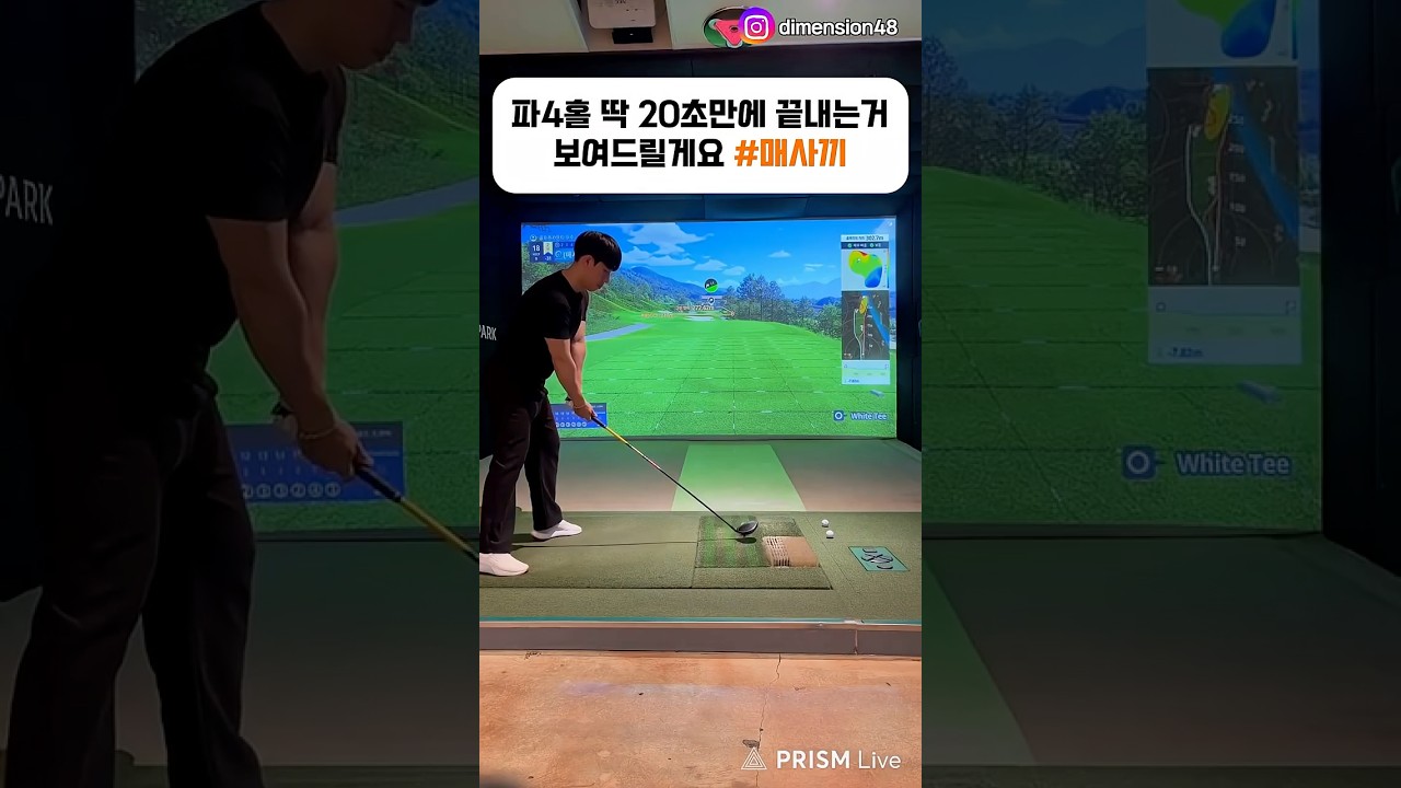 파4홀 딱 20초만에 끝내는거 보여드릴게요 #매사끼 #골프 #golf #ゴルフ