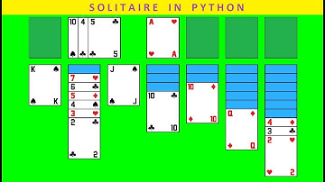 Solitaire game in python | Card game