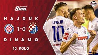 Sažetak: HNK Hajduk 1-0 GNK Dinamo (10. kolo SuperSport HNL)
