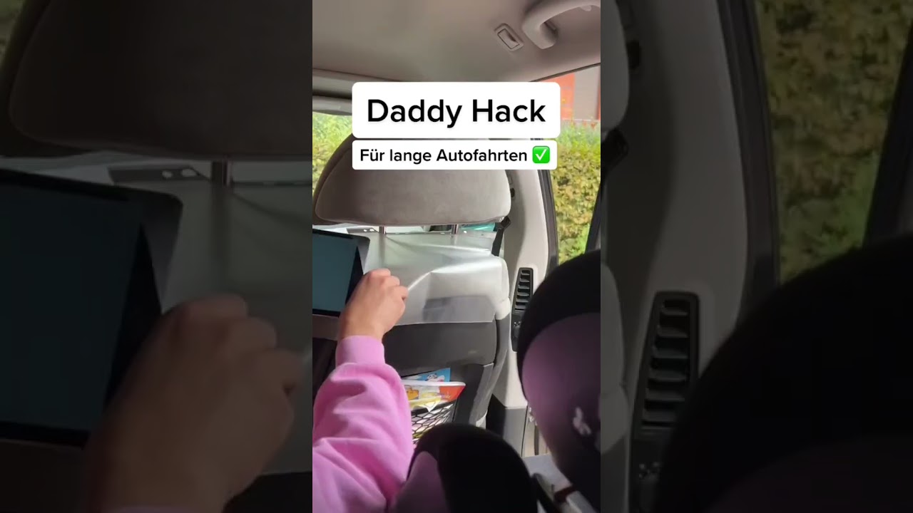 Daddy Hack für lange Autofahrten 🚗✅ 