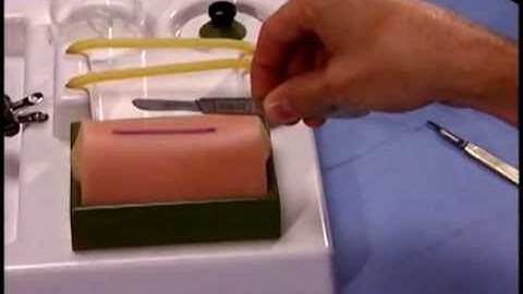 Using a #10 blade scalpel: Proper Technique