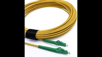 Fiber Optic Cable LC/APC to LC/APC Simplex Singlemode 9/125µm LSZH, FTTH Fiber Patch Cord (20M)