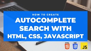 Autocomplete Search Suggestions With HTML CSS and Javascript