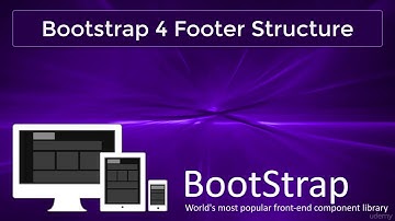 How to create a website using bootstrap 4(Part-11  Bootstrap 4 Footer Structure)