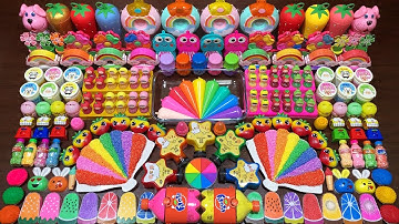 RELAXING CLAY PIPING BAG AND FOAM SLIME | Mixing Random Things Into GLOSSY Slime #2055