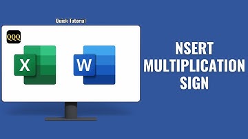 How to insert Multiplication Sign in Word and Excel