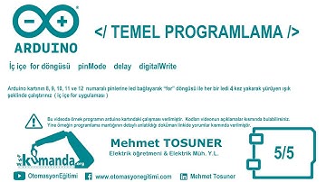 Arduino TEMEL PROGRAMLAMA Örnek – 5/5