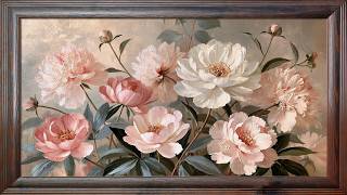 Blush Peonies TV Wallpaper | Floral Frame TV Art | 4K, 2 Hours, No Music screenshot 5