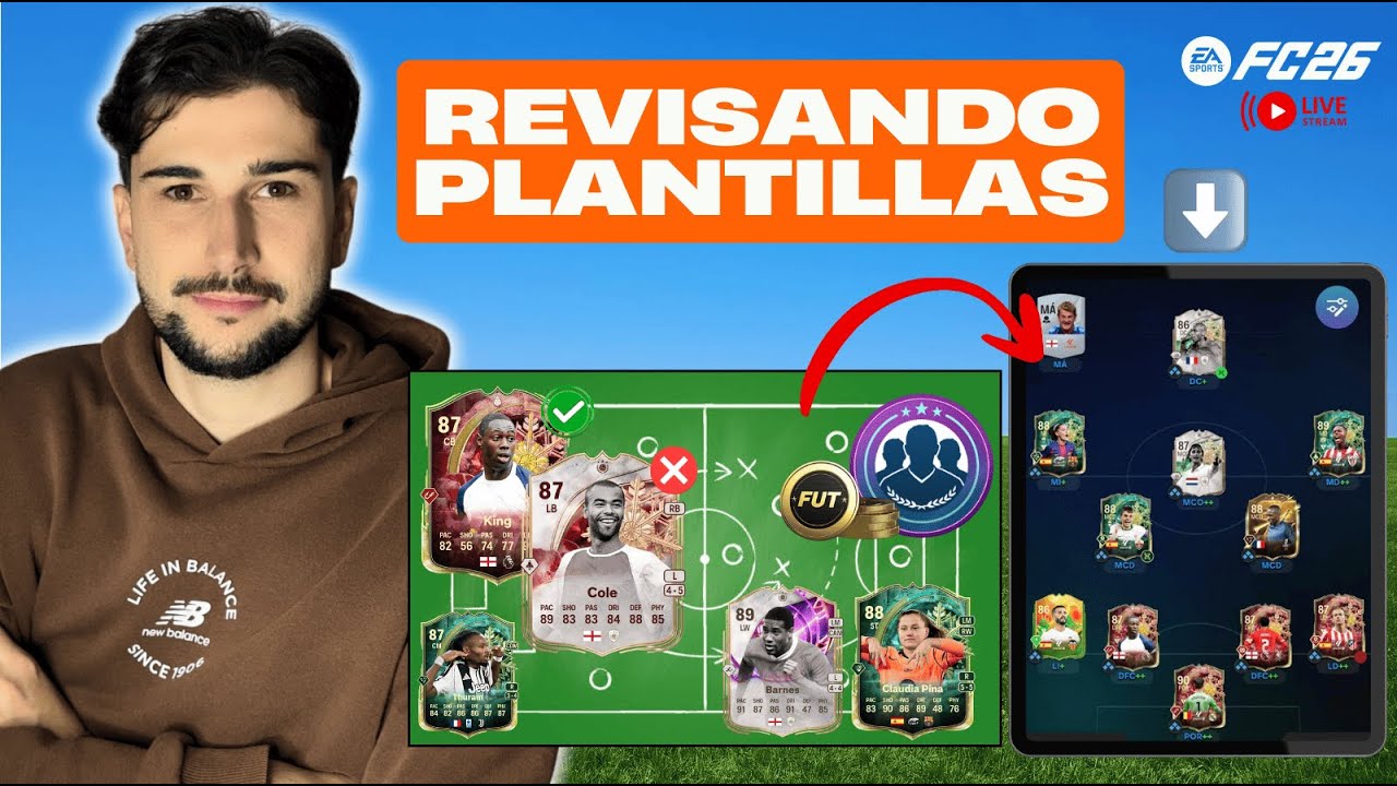 REVISANDO PLANTILLAS A SEGUIDORES EN DIRECTO | FC 26