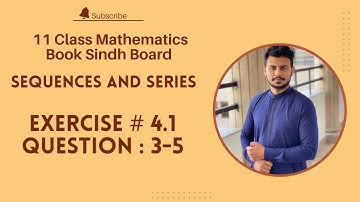 Exercise 4.1 Class 11 Maths | Sequence and Series | Question  3- 5