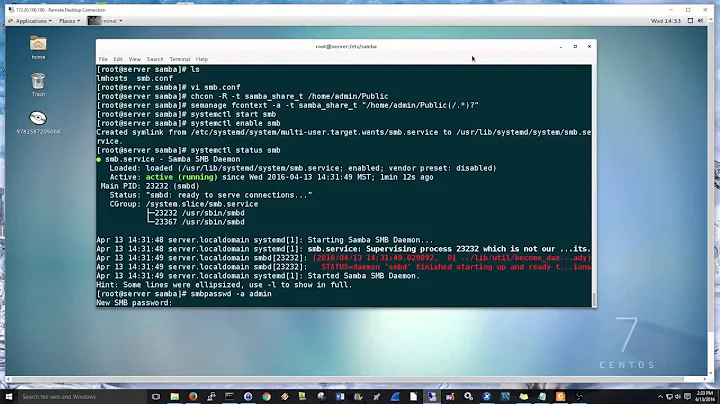 Quick Samba Server Setup on CentOS 7