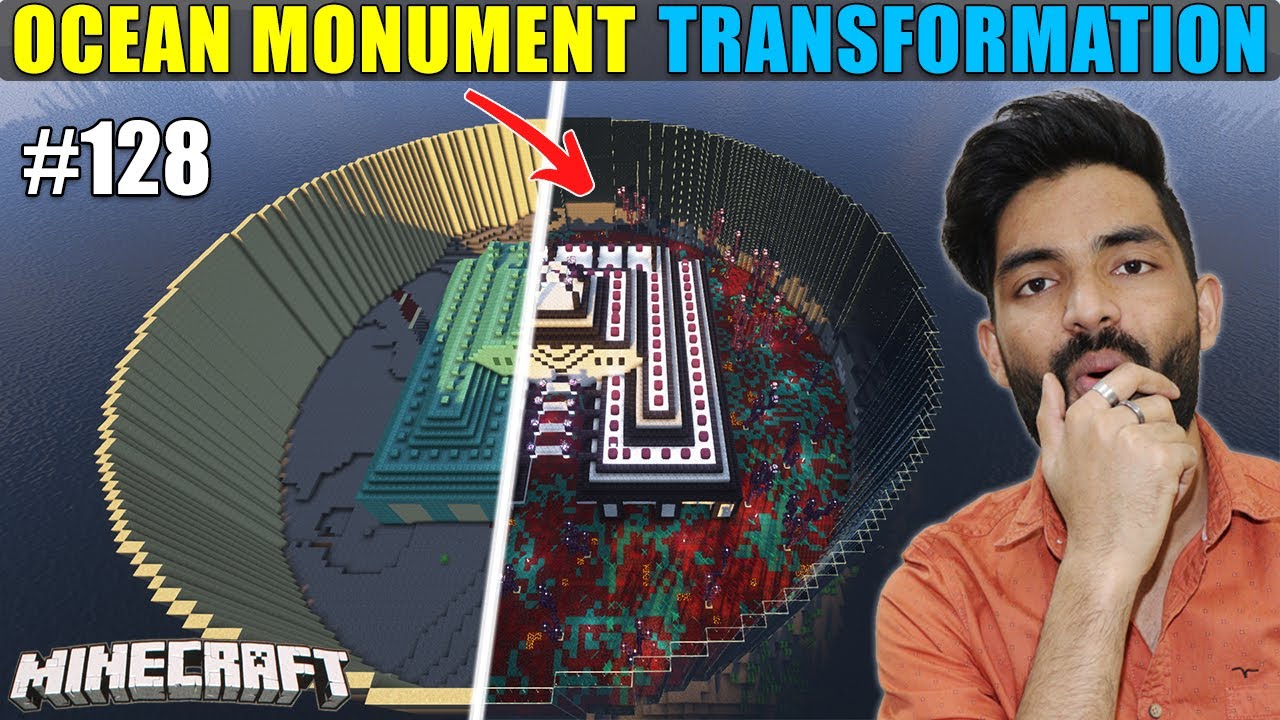 I Transformed Ocean Monument in Minecraft Survival (Hindi) - YouTube