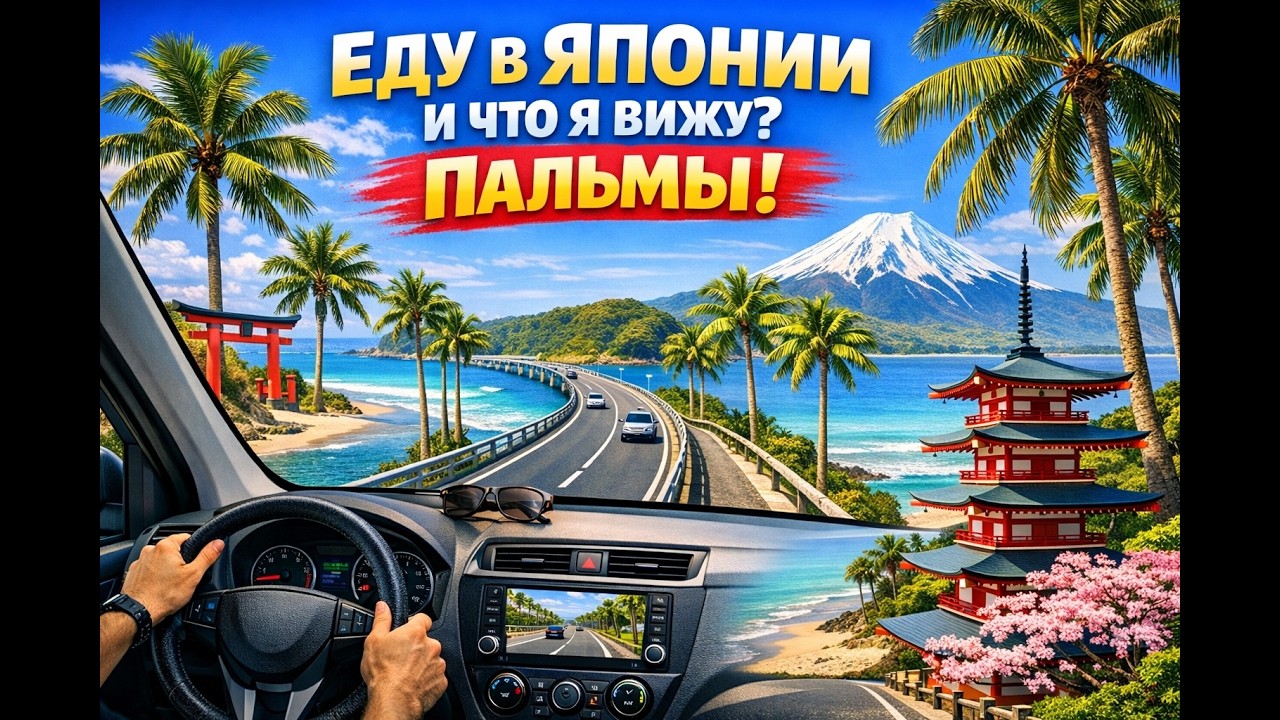 Еду по Японии и вижу… пальмы! 🌴🇯🇵