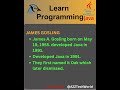 Java Program - Java Development History