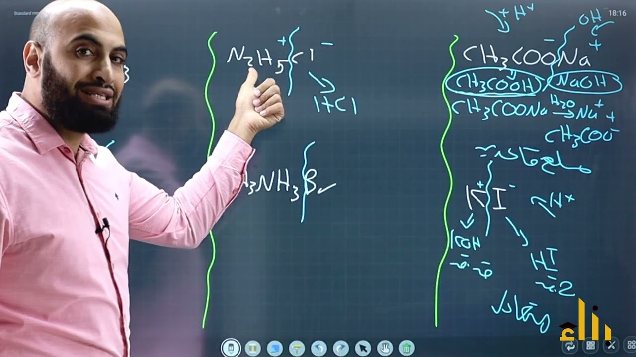 الخواص الحمضية والقاعدية لمحاليل الأملاح | الأستاذ عبدالرحمن خليل
