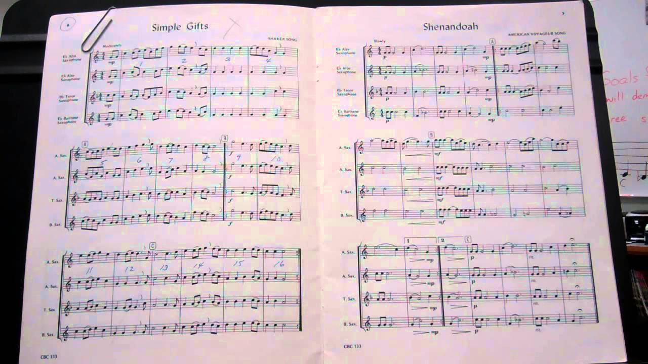 Simple Gifts bari sax YouTube