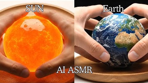 Squeezing and crushing fluffy planets in this AI ASMR | oddly satisfying video