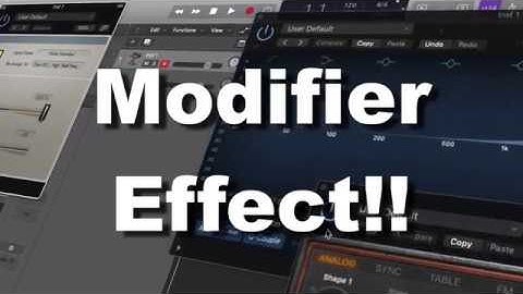 Modifier Effect!! | Logic Pro X
