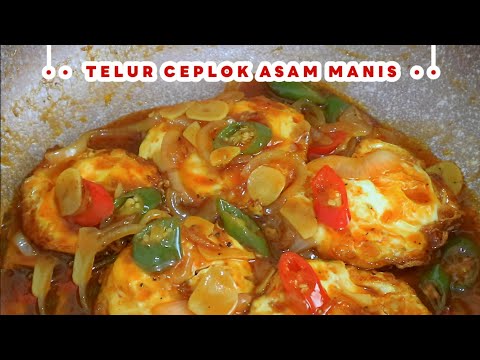 Telur Ceplok Bumbu Saos Pedas Manis
