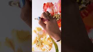 Watercolor Flower Time Lapse