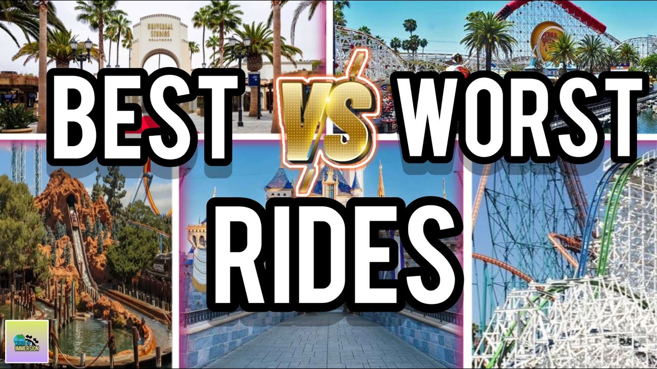 The Worst Rides BEST vs WORST Rides at Each of the SoCal Theme Parks! - YouTube