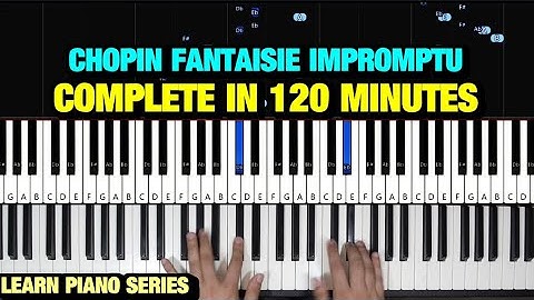 HOW TO PLAY FANTAISIE IMPROMPTU OP 66 BY CHOPIN IN 120 MINUTES - PIANO TUTORIAL LESSON (FULL)