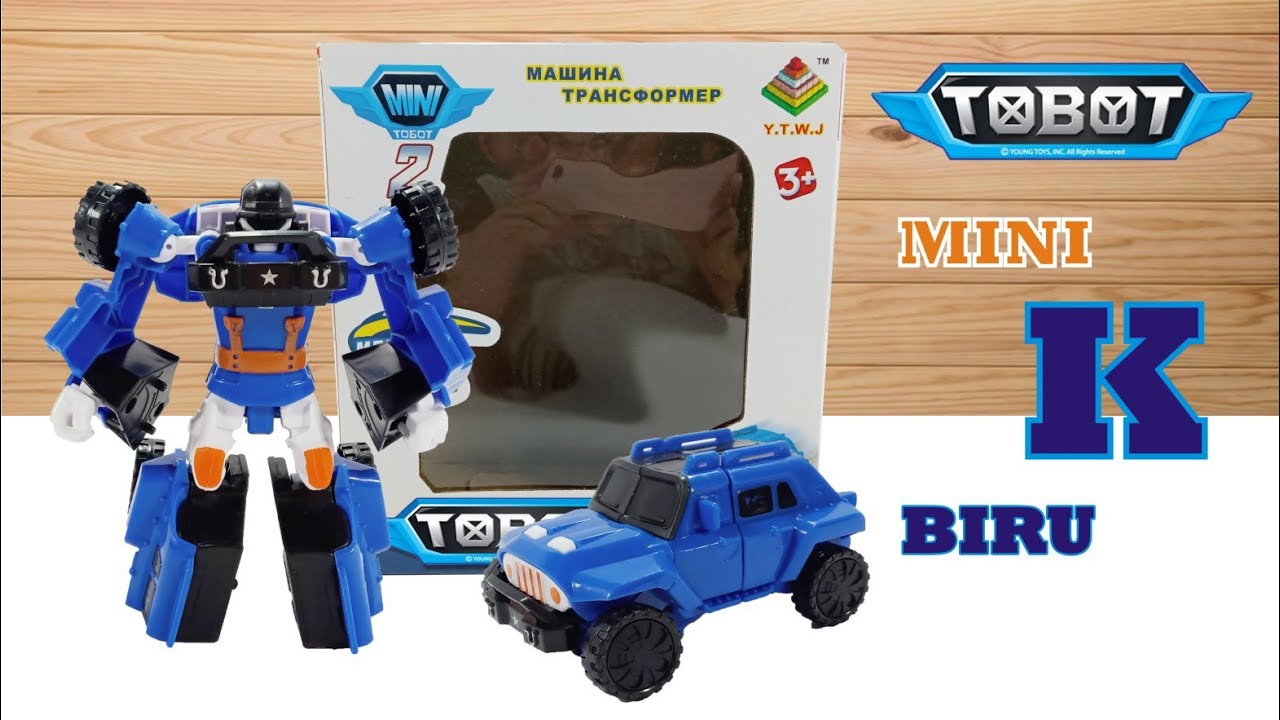 Mainan anak Tobot Mini K Tobot K Biru dan Hijau Toys  