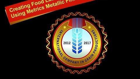 Creating Food Label Design Using Metrics Metallic Finish Tips & Tricks Coreldraw Tutorials