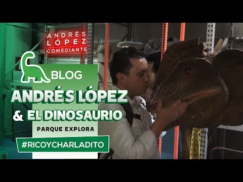 Con el Dinosaurio en el Parque Explora en Medellín | Andrés López