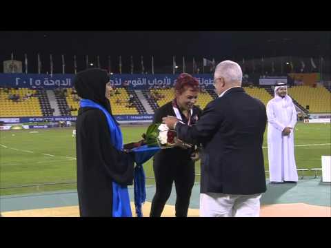 Women's shot put F41 | Victory Ceremony |  2015 IPC Athletics World Championships Doha