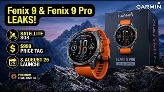 Garmin Fenix 9 & Fenix 9 Pro LEAKS! Full Look, AMOLED, Price & Launch Date!