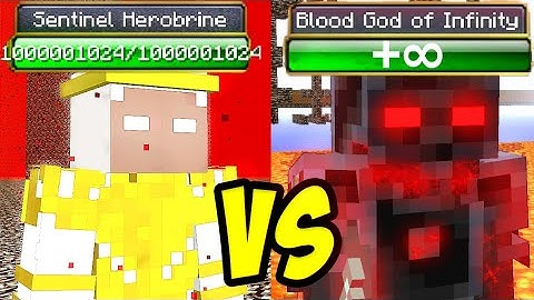 Final battle? of Sentinel Herobrine vs Blood God of Infinity