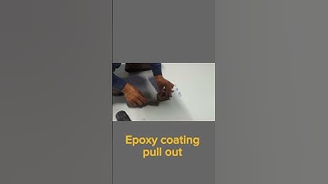 Epoxy coating pull out test  #construction