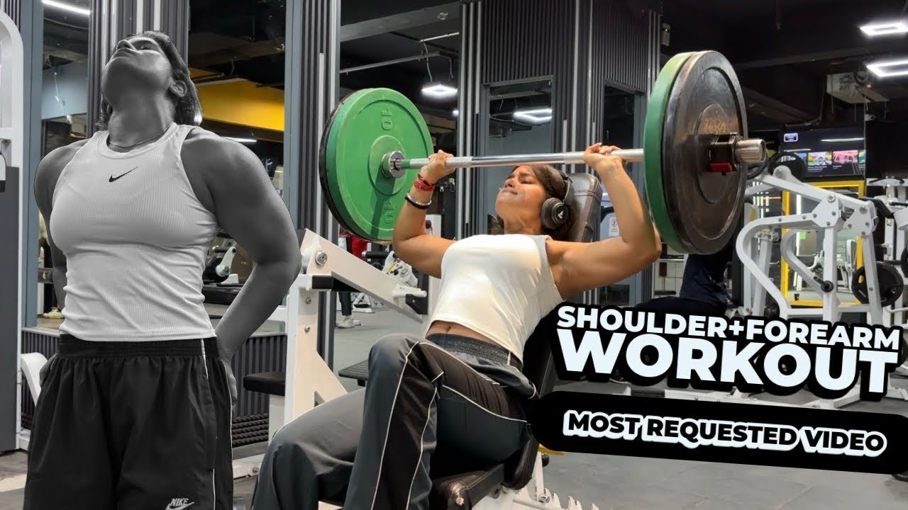 Shoulder+ Forearm workout🦍 - YouTube