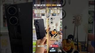 Before After 🔥 Sidhu Moose Wala Phone Skin Transformation 😱 | vivo v29e Makeover #shorts #vivov29e
