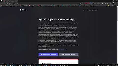 R.I.P Rythm, my best Discord music bot (along side with Groovy) :-(