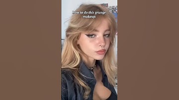 grunge makeup tutorial #viral #youtubeshorts #youtube #shortvideo #grunge #makeup #shorts