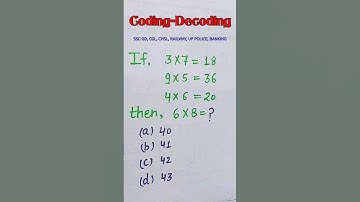 Coding decoding reasoning tricks |  coding decoding reasoning tricks for ssc cgl gd chsl up police