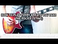 How To Play Every Breath You Take - The Police (Sting) With Tabs