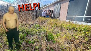 DISABLED Veteran Fighting CANCER Gets FREE OVERGROWN Yard Clean Up