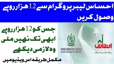 EHSAAS Labour Program/احساس لیبر پروگرام میں رجسٹریشن کیسے کریں؟